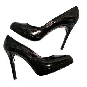 Ruthie Davis Black Patent Platform Pump EU 40 US 9.5 5" Heel